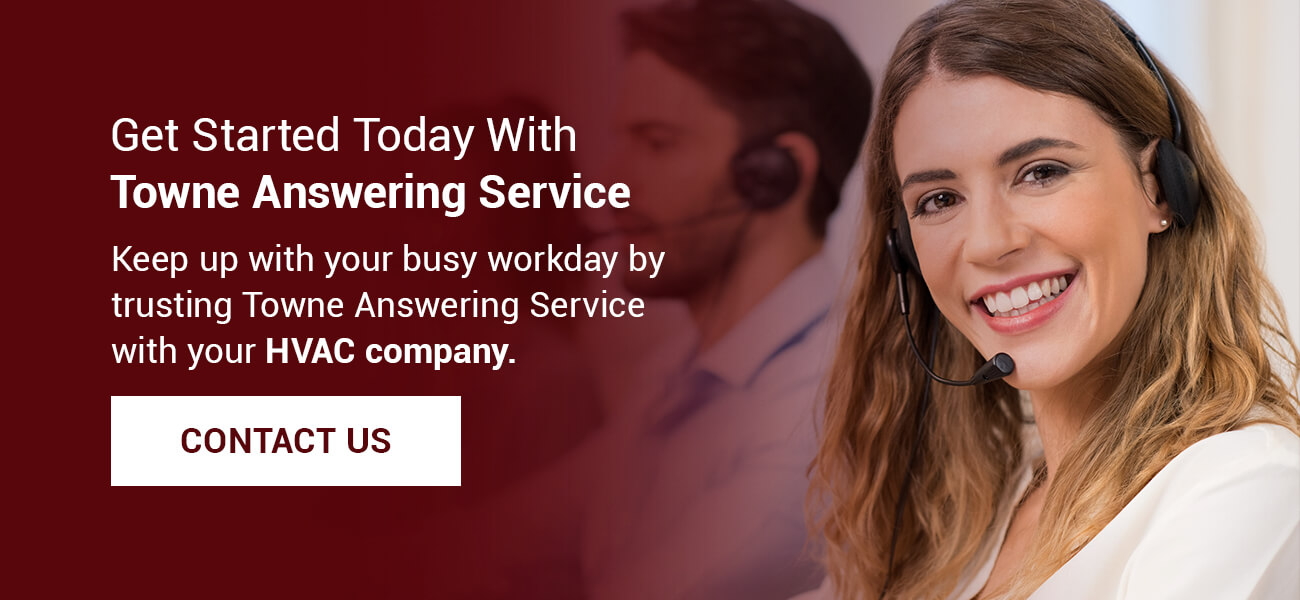contact HVAC answering service company